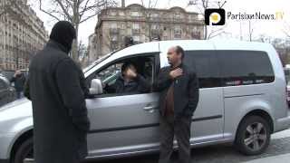 Chaos in Paris as Parisian taxi driver go on strike