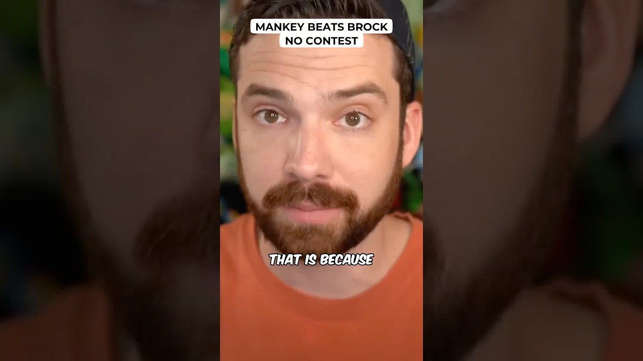 Mankey Beats Brock, No Contest #shorts