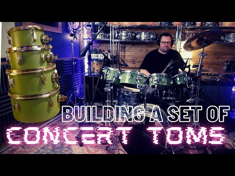 Building A Set Of Concert Toms (Recycling a $25 Drum Kit)