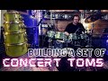 Building A Set Of Concert Toms (Recycling a $25 Drum Kit)