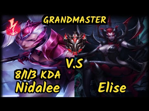 MRDS TynX (NIDALEE) vs ELISE - 8/1/3 KDA JUNGLE GAMEPLAY - EUW Ranked GRANDMASTER