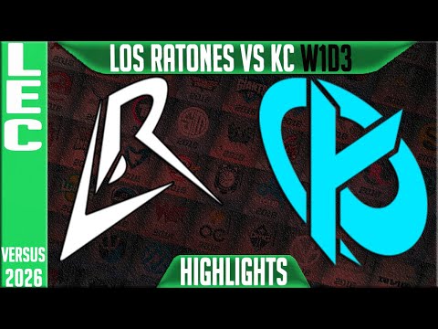 LR vs KC Highlights | LEC W1D3 2026 Versus | Los Ratones vs Karmine Corp