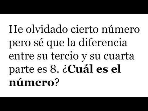 ¿SABES HALLAR EL NÚMERO DESCONOCIDO? Razonamiento Matemático. Matemáticas Básicas