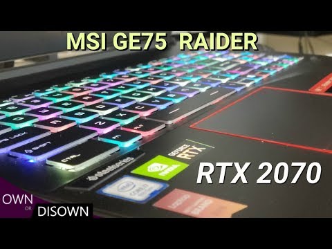 MSI GE75 Raider 8SF RTX 2070 FULL REVIEW !