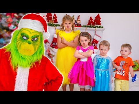 Five Kids The Grinch Stole Christmas + more Children's Songs and Videos