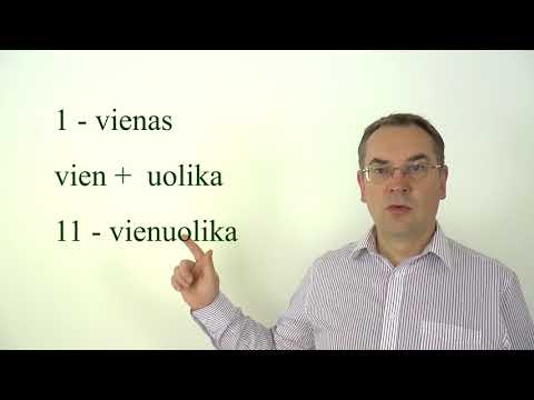 Lithuanian Lesson 37 - Skaičiai (1) - Numbers