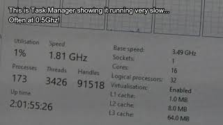 Ryzen 9 Slow Clock Speed (0.5Ghz) - Quick Fix