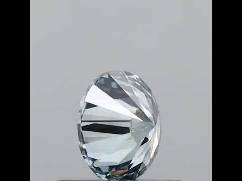IGI Certified 0.58ct Round Cut Lab Grown Diamond Loose Diamond VS2 Color-Fancy Intense Greenish Blue
