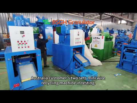 Australia Customer's Two Sets Mini Wire Recycling Machine In Testing | Electrical Cable Recycling