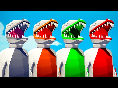 INDOMINUS REX COLOR PACK vs EVERY GOD - Totally Accurate Battle Simulator TABS