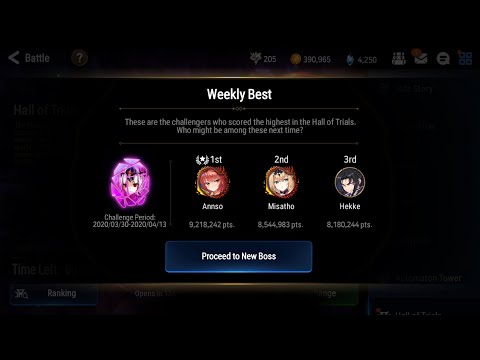 Epic Seven - Hall of trials : Archdemon Mercedes 8.5M points (mage - provoke/silence) - Rank 2 on EU