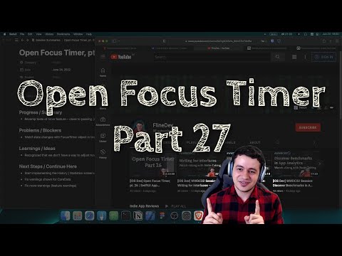 [iOS Dev] Open Focus Timer, pt. 27 | SwiftUI App Development thumbnail