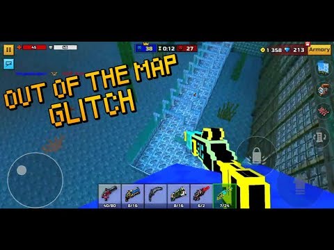 Pixel gun 3d. Out of the map Glitch "Atlantis" Gameplay!