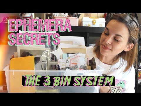 My Ephemera Storage Secret: THE 3 BIN SYSTEM