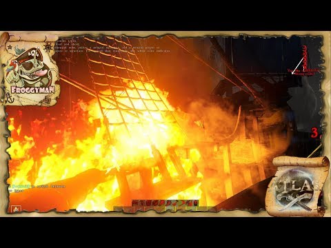 FROGGY FLEET VS RIOT BRIGADE  pt 1! ATLAS (CURSED ALPHA ISLES)