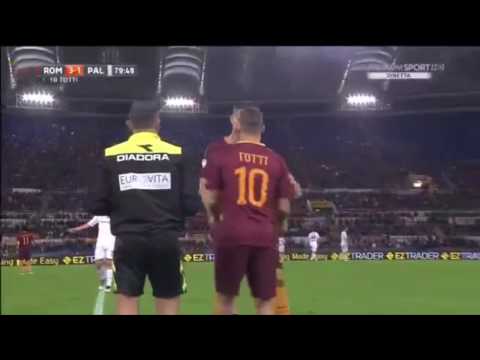 Roma - Palermo 4-1 (23/10/16) , Serie A 2016/17 - goal di Quaison (e arriva la sostituzione)