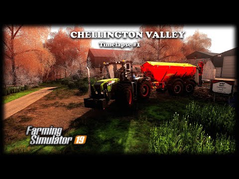 First day on Chellington Valley, cultivating, spreading lime | Chellington Valley | Timelapse #1