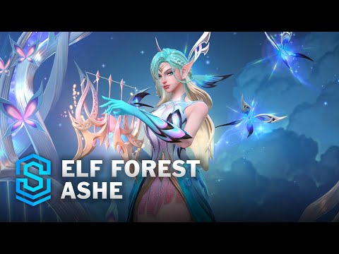 Elf Forest Ashe Wild Rift Skin Spotlight