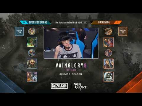 ROX Armada vs Detonation Gaming Game 2 Semifinal | Vainglory 8 EA Summer Championship 2017