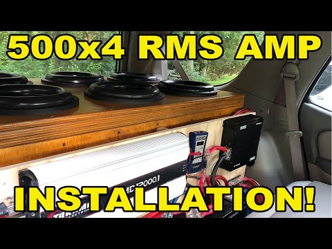 Ran Into a BIG Problem! 4ch Amp Install! | Sundown Audio Show 2020 Build!!