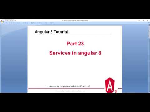 Part- 24 :Service in angular 8 | Angular 8/12 Tutorial