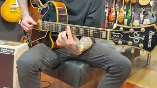 Video thumbnail for Ibanez Joe Pass JP20 1980s Hollow Body Sunburst Electric Guitar - Preowned - Played by Zac by DW Music