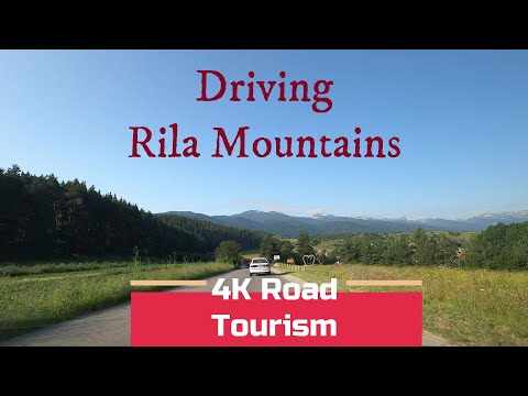 4K Scenic Drive Bulgaria: Borovets - Vada Hut - great views - Rila Mountains