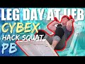 BUILDING MY LEGS | CYBEX HACK SQUAT PB - LSJ TV