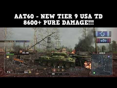 🔴 AAT60 🔥 8600+ PURE DAMAGE 🔥 NOMONHAN - WoT Console