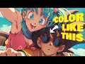 How To Color Your Drawings Anime Cel Shading Method