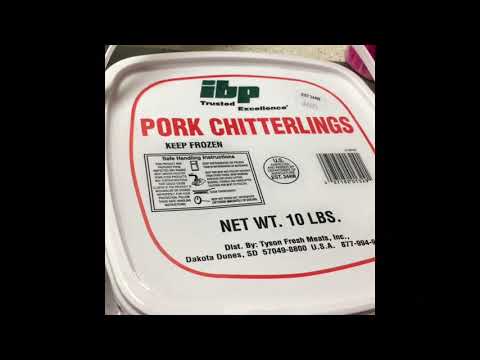 CHITTERLINGS BLACK BEAN N RICE👌👍