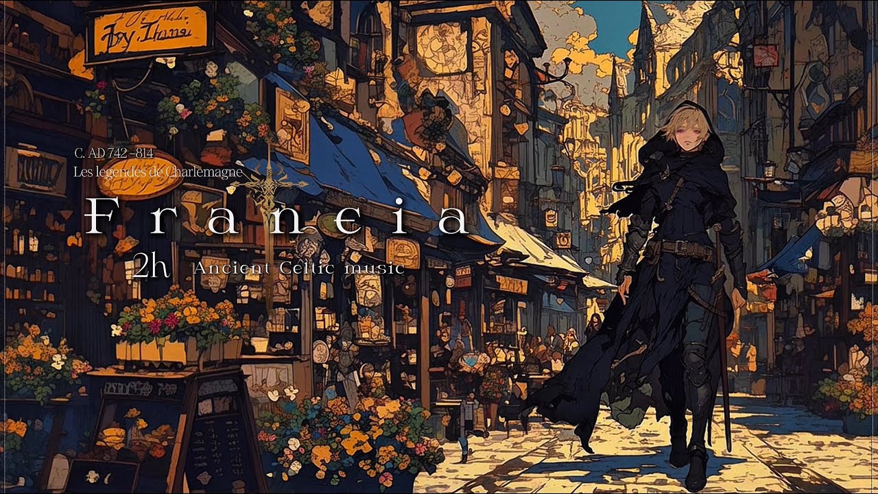 【2時間ケルト音楽/Celtic Music】「AD.742-814 Frankish Kingdom フランク王国 -  VII am Morning Walk」-シャルルマーニュ伝説：オリヴィエ