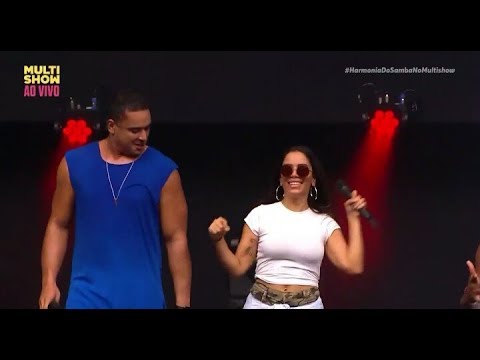 Harmonia do Samba e Anitta cantando “Tic Nervoso” no Festival de Verão