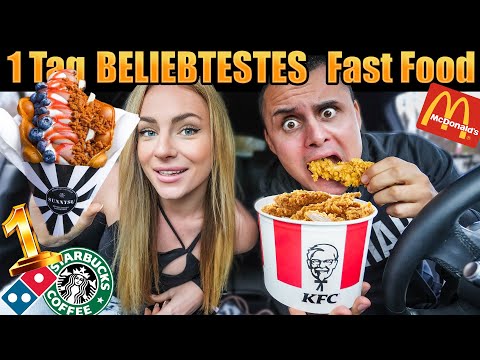 WIR testen 1 Tag das BELIEBTESTE FAST FOOD bei FAST FOOD KETTEN 🍔🍕