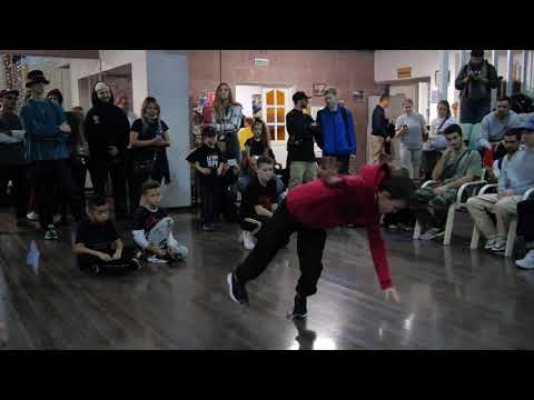 до 9 лет bboy Феникс vs Крекер - "ALL OPTION" break dance battle