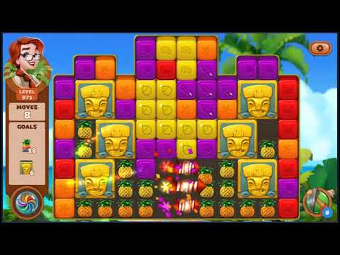 Lost Island Blast Adventure Level 971 - NO BOOSTERS 🏝️ | SKILLGAMING ✔️