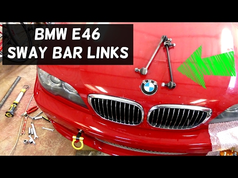 BMW E46 SWAY  BAR LINK REPLACEMENT REMOVAL  320i 323i 325i 328i 330i 318d 320d 330d 330ci 325ci