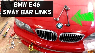 BMW E46 SWAY  BAR LINK REPLACEMENT REMOVAL  320i 323i 325i 328i 330i 318d 320d 330d 330ci 325ci