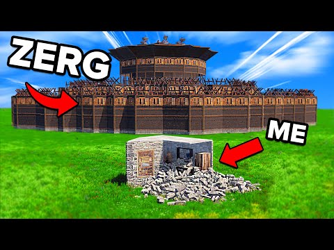 They raided my 2x1 so I Zerged them - Rust Zerg