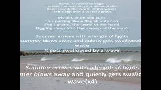 Summersong by the Decemberists (on screen lyrics)