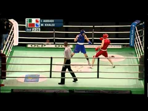 Welter (69kg) SF - Abbadi (ALG) vs Khalsi (MAR) - 2012 African Olympic Qualifying Event