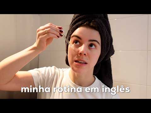 minha rotina EM INGLÊS, com legenda em português