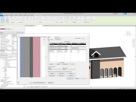 Videocorso REVIT - 08 - Muri e Tramezzi, Aperture, Abbaino, Struttura, Strati, Materiali, Retini