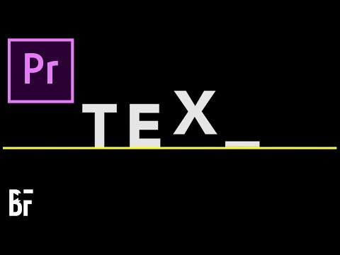 Typewriter Effect in Premiere 2018 Free Download Template