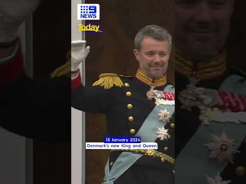 King Frederik and Queen Mary of Denmark make history | 9 News Australia #shorts