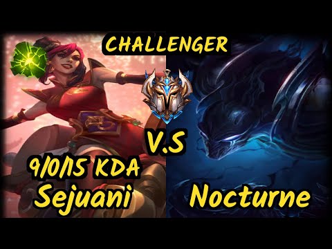 ROG Nji (SEJUANI) vs NOCTURNE - 9/0/15 KDA JUNGLE CHALLENGER GAMEPLAY - EUW