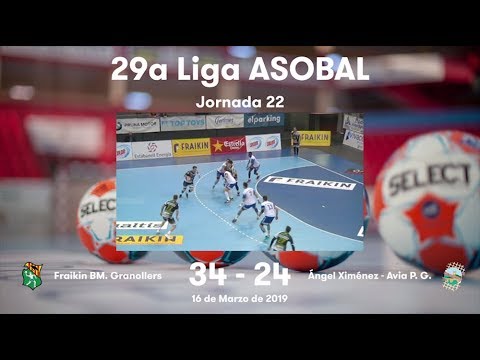 LIGA ASOBAL J22: Fraikin BM. Granollers - Ángel Ximénez - Avia P. G. 34-24