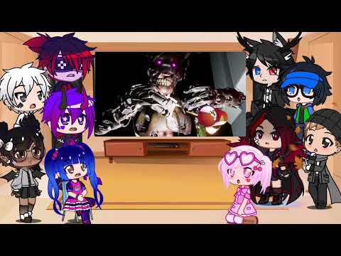 Kaori And Friends react to SECURITY BREACH - Gregory Destroys BURNTRAP in the Compactor || FNAF