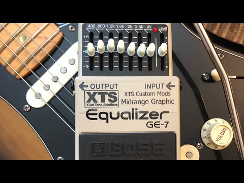 Boss GE-7 Graphic Equalizer XTS Midrange Mod Xact Tone Solutions Modded EQ image 9