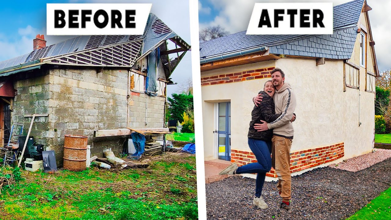 TIMELAPSE  RENOVATION - A COUPLE RENOVATE A FRENCH HOUSE IN 20 MINUTES